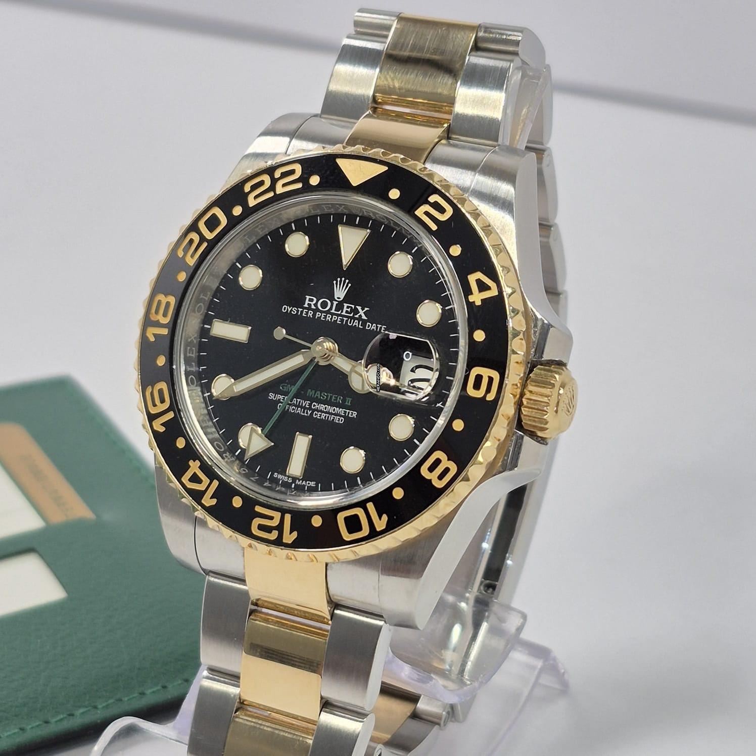 Thumbnail von Rolex GMT-Master II Ceramic Ouro & Aço 40mm Automático Completo