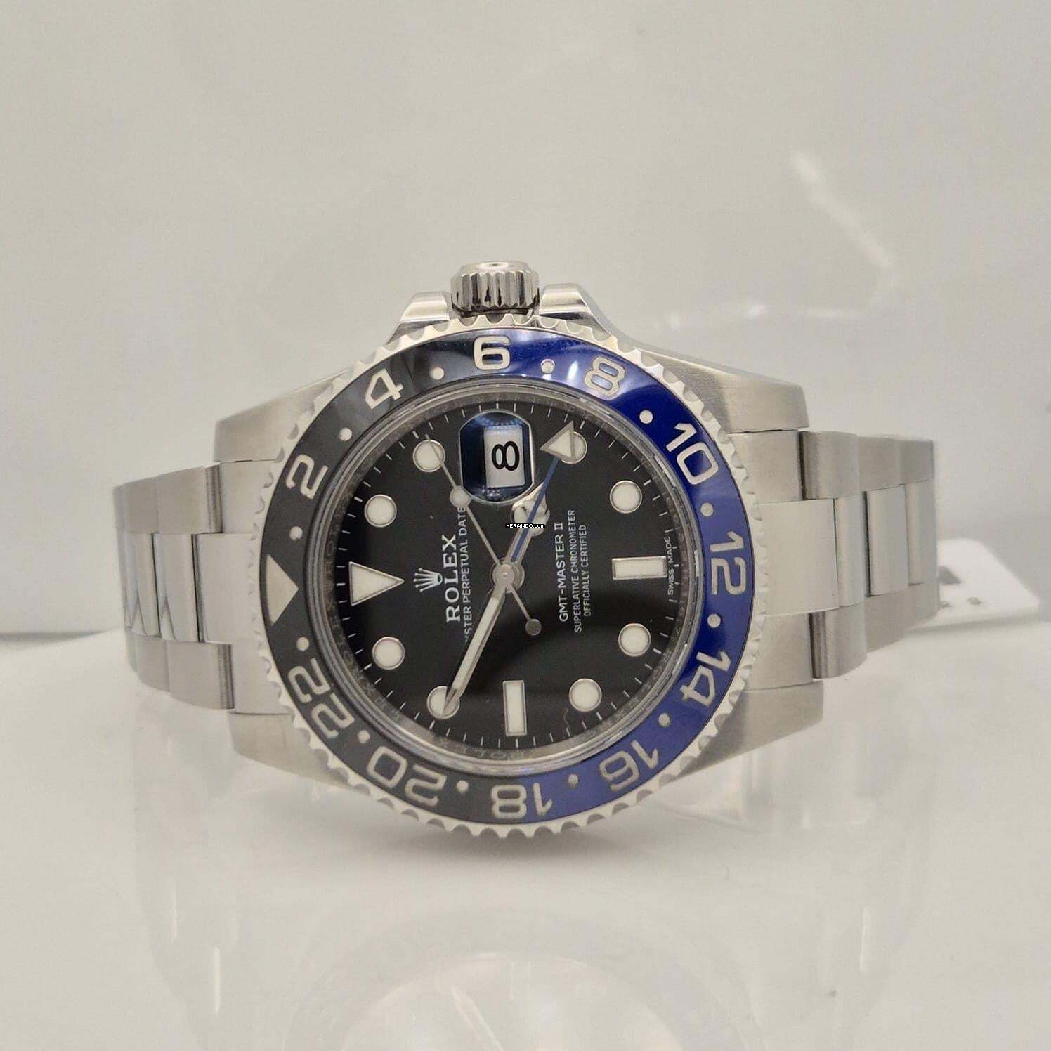 Thumbnail von Rolex GMT-Master II Batman Oyster 40mm Automático Completo