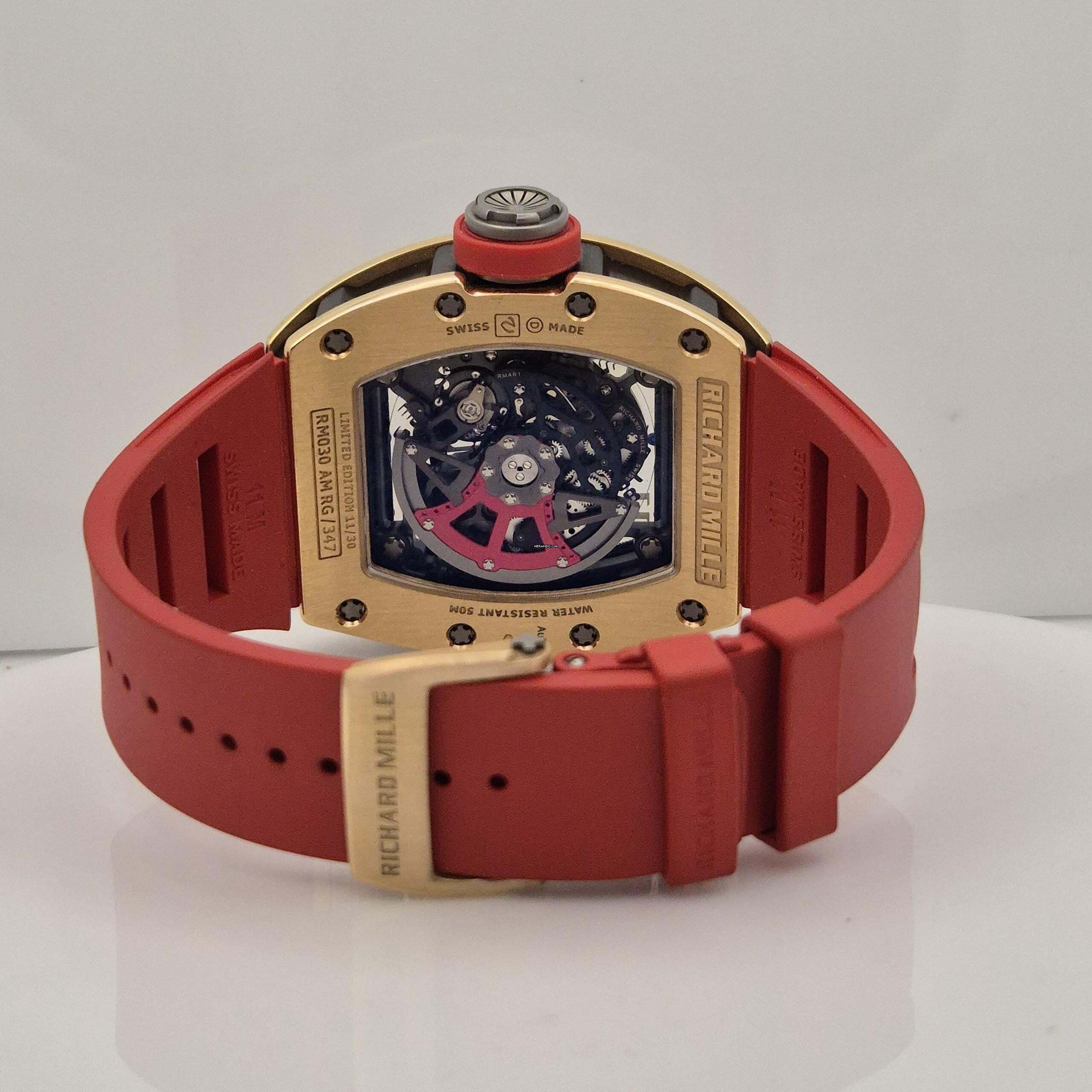Thumbnail von Richard Mille RM 030 Ouro Rosé Edição Limitada 30 Peças 42.5mm Automático Completo