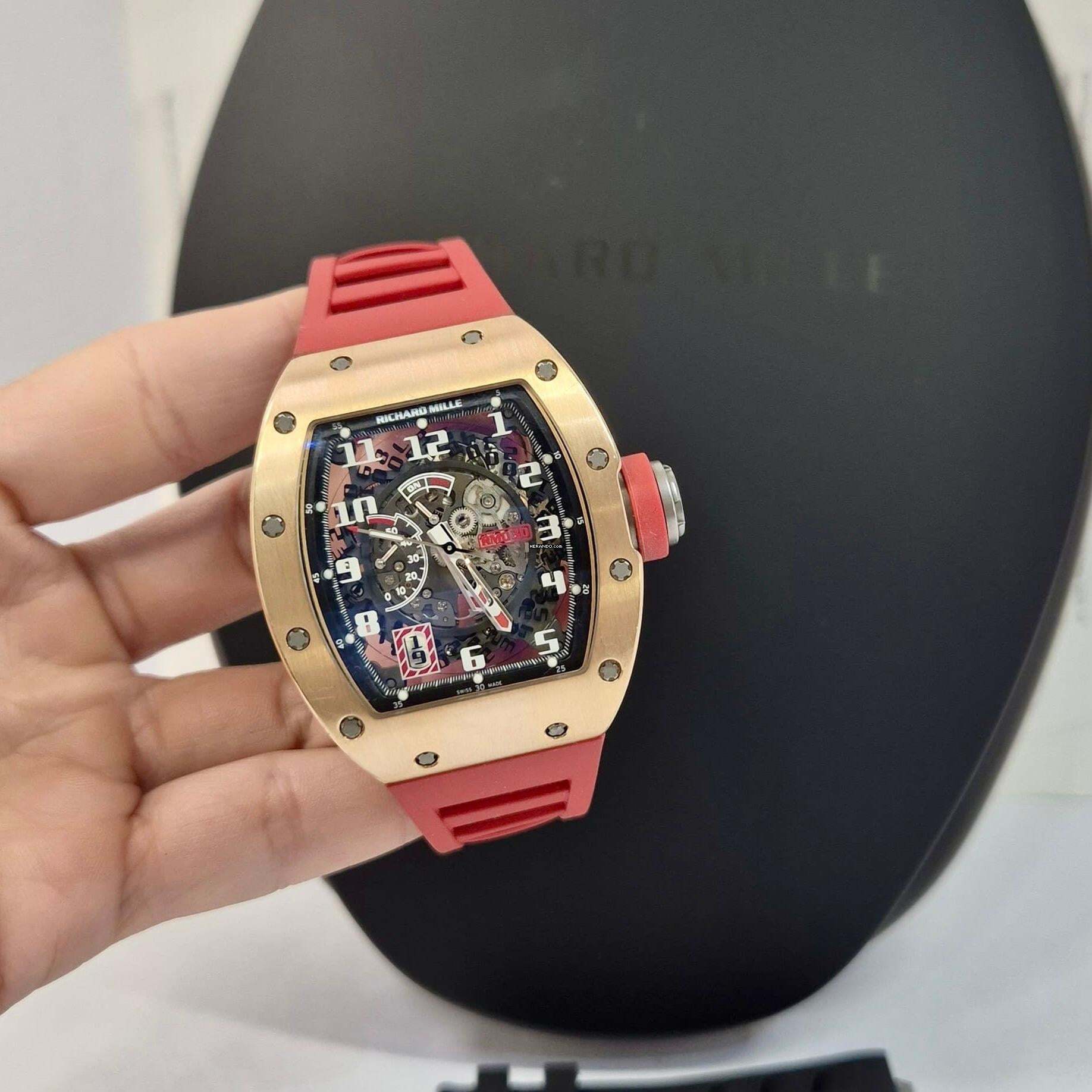 Thumbnail von Richard Mille RM 030 Ouro Rosé Edição Limitada 30 Peças 42.5mm Automático Completo