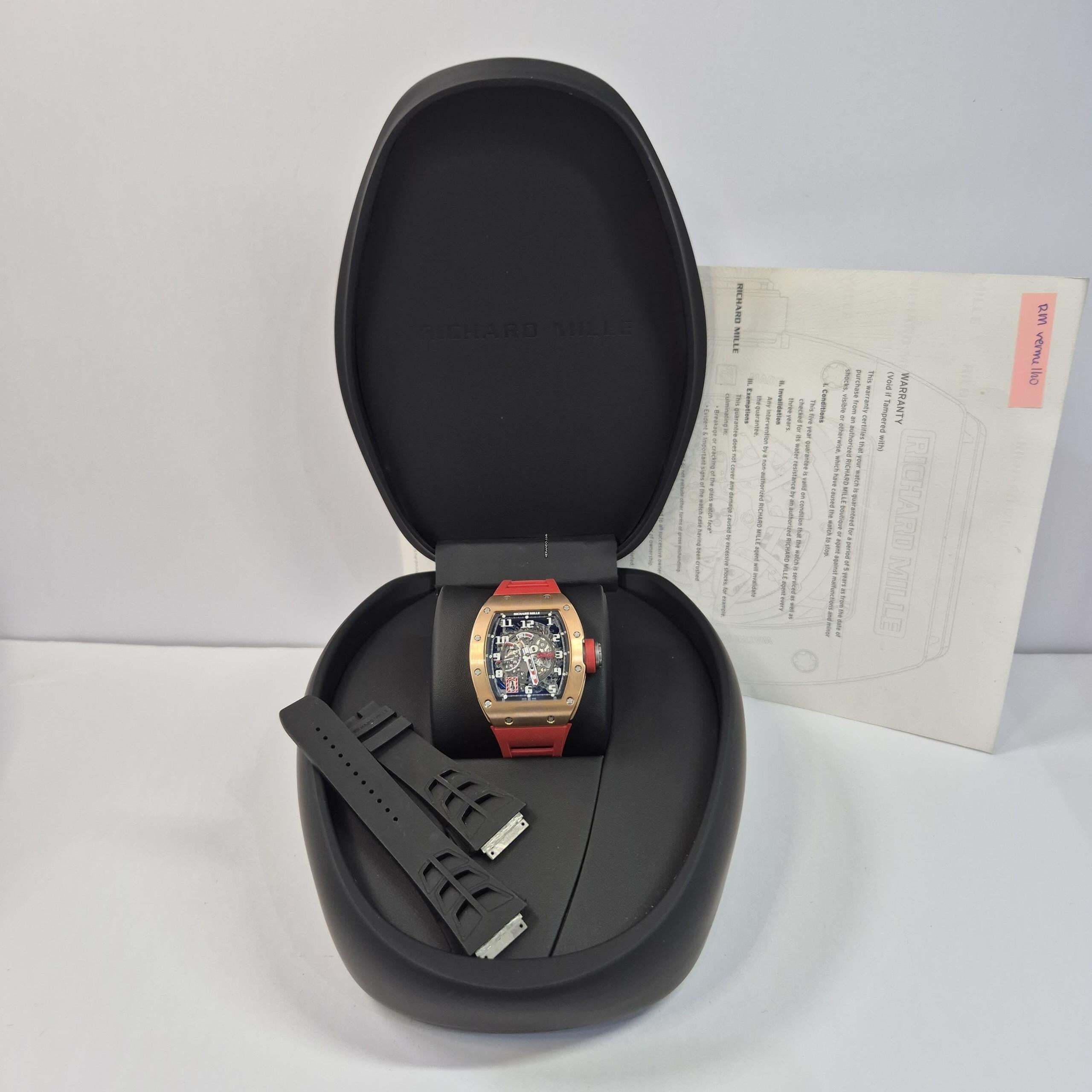  Richard Mille RM 030 Ouro Rosé Edição Limitada 30 Peças 42.5mm Automático Completo 