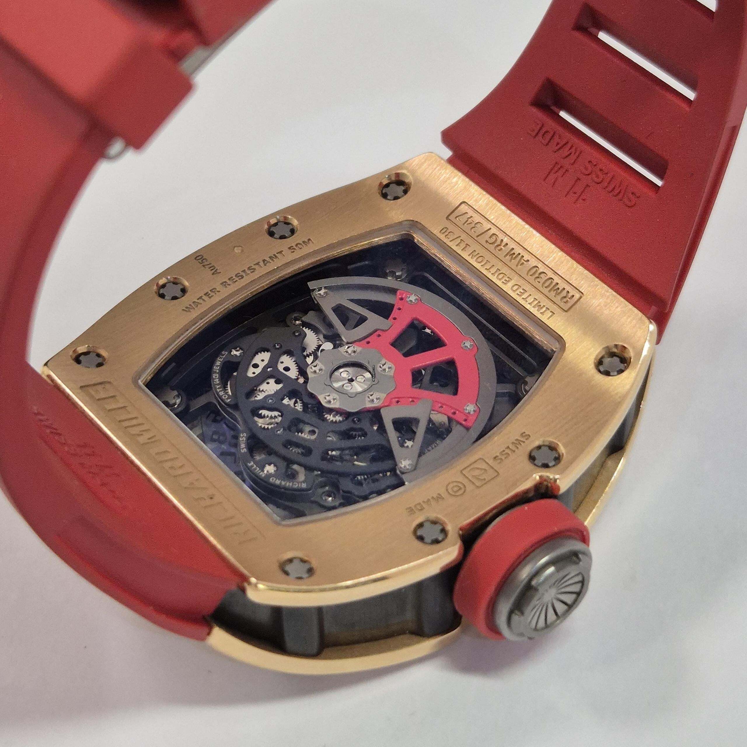Thumbnail von Richard Mille RM 030 Ouro Rosé Edição Limitada 30 Peças 42.5mm Automático Completo
