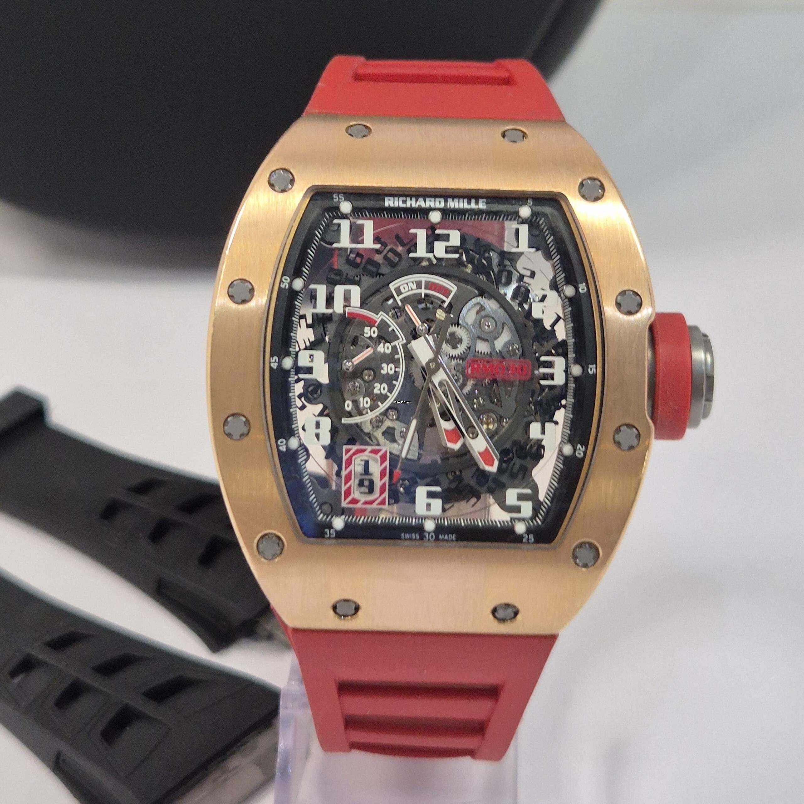 Thumbnail von Richard Mille RM 030 Ouro Rosé Edição Limitada 30 Peças 42.5mm Automático Completo