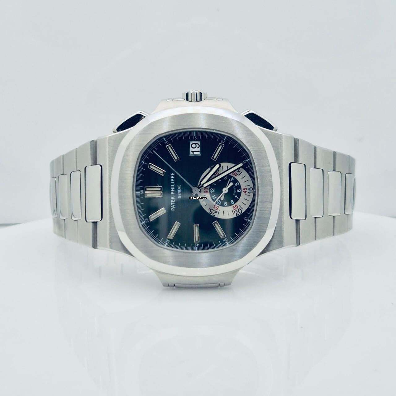 Thumbnail von Patek Philippe Nautilus Flyback Chronograph Blue Dial 40.5mm Automático Completo