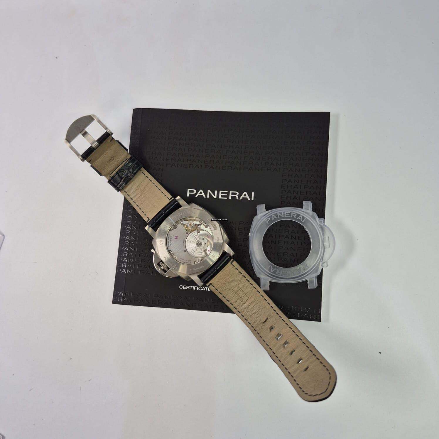 Thumbnail von Panerai Luminor Due Ultra Thin 45mm titanium Blue Dial Automático Completo