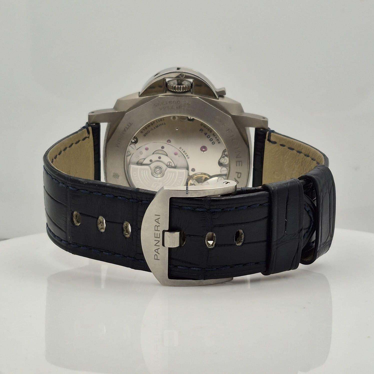 Thumbnail von Panerai Luminor Due Ultra Thin 45mm titanium Blue Dial Automático Completo