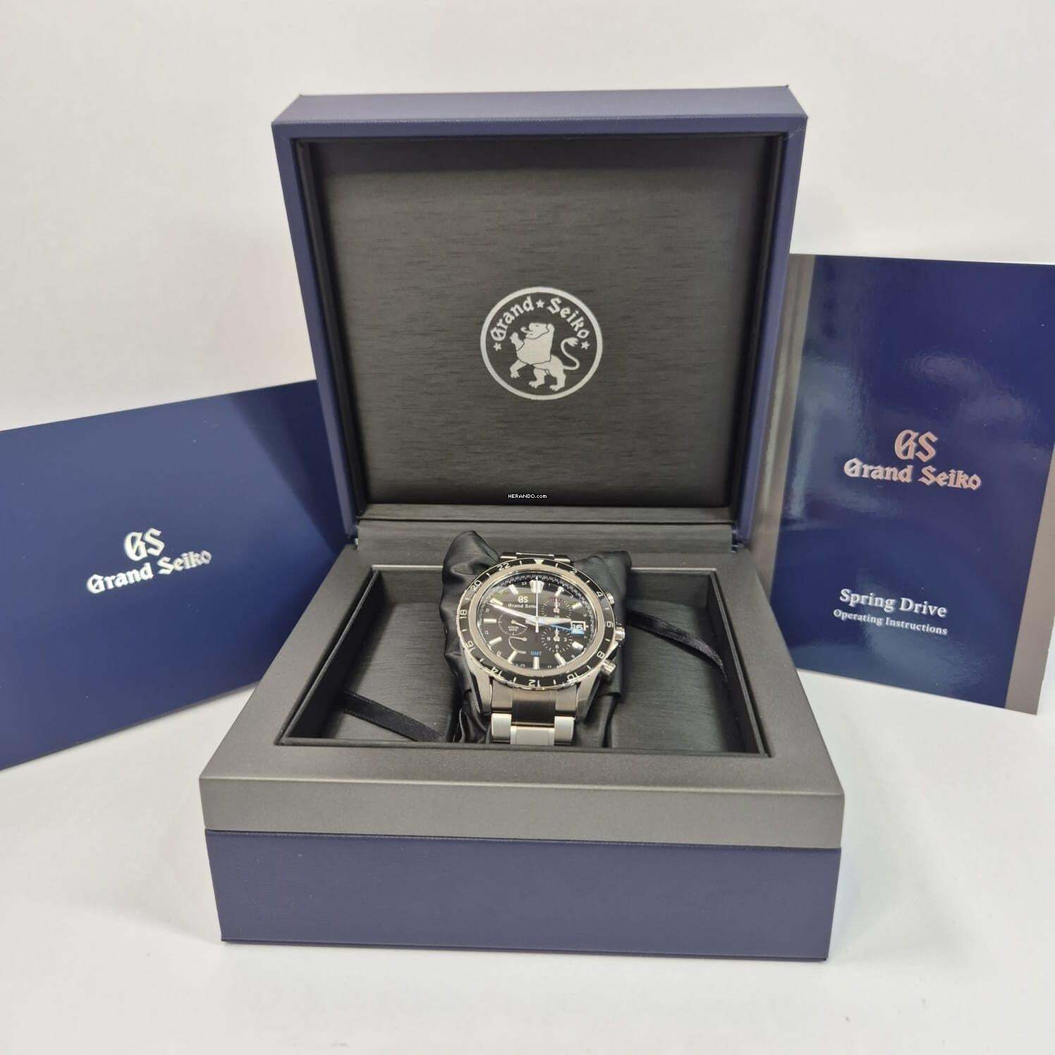 Thumbnail von Grand Seiko Evolution 9 Collection Spring Drive Chrono GMT Power Reserve 45mm Titanium Completo