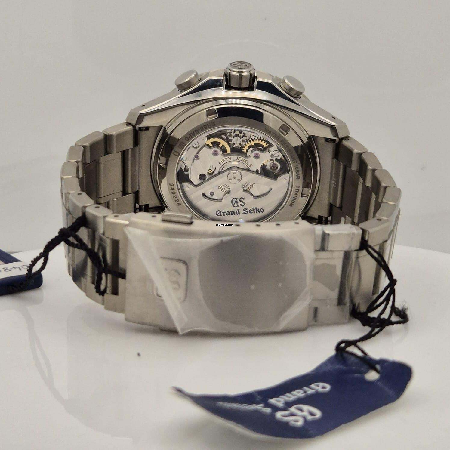 Thumbnail von Grand Seiko Evolution 9 Collection Spring Drive Chrono GMT Power Reserve 45mm Titanium Completo