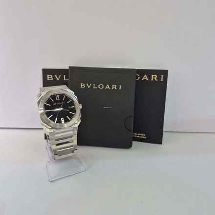  Bulgari Octo Full Steel Black Dial 41mm Automático Completo 