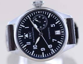 Thumbnail von IWC Große Fliegeruhr Big Pilot's Stahl Black 46mm 7-Tage Werk Automatik Fliegeruhr Pellaton