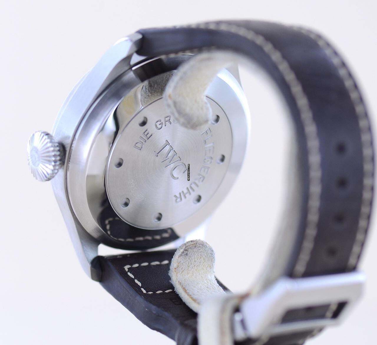 Thumbnail von IWC Große Fliegeruhr Big Pilot's Stahl Black 46mm 7-Tage Werk Automatik Fliegeruhr Pellaton