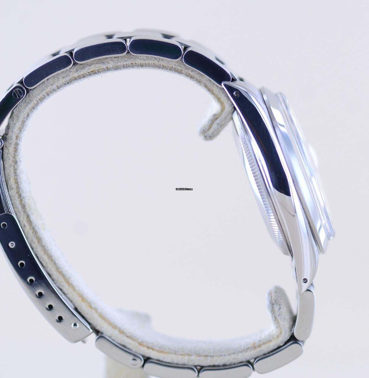 Thumbnail von Rolex Oyster Perpetual Date 15000 Automatic Blue Stick dial Oysterband Stahl 1985 Vintage rar