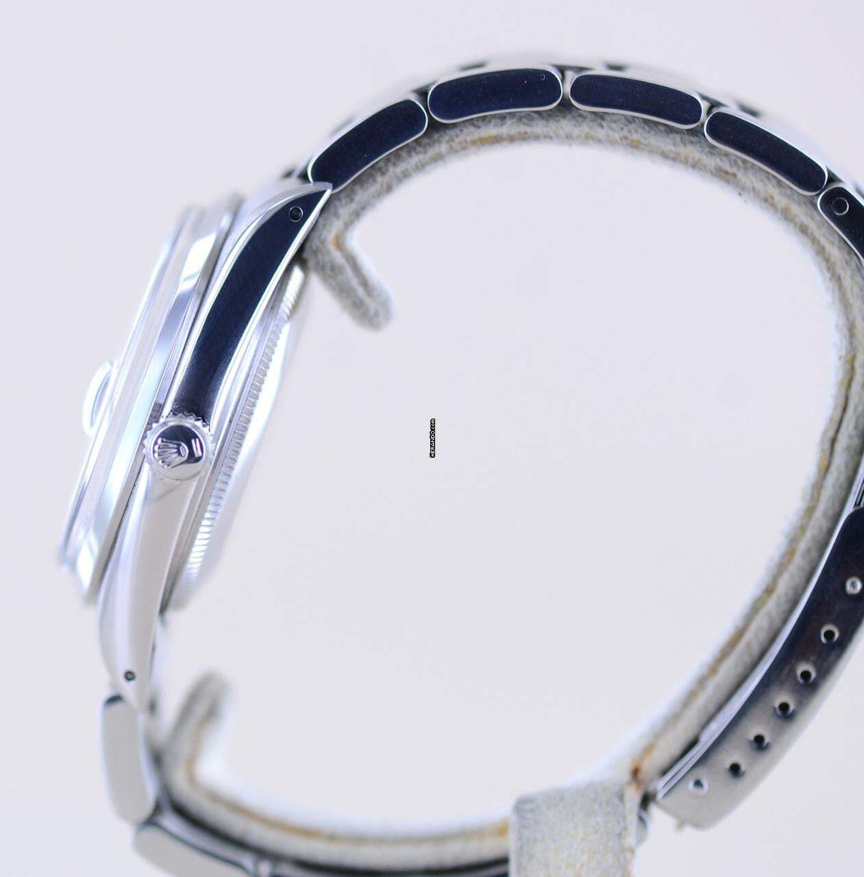 Thumbnail von Rolex Oyster Perpetual Date 15000 Automatic Blue Stick dial Oysterband Stahl 1985 Vintage rar