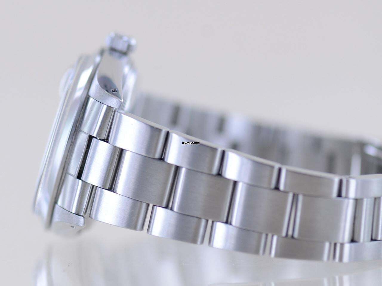 Thumbnail von Rolex Oyster Perpetual Date 15000 Automatic Blue Stick dial Oysterband Stahl 1985 Vintage rar