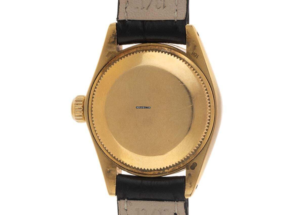 Thumbnail von Rolex Lady-Datejust Ref.6917 1982 Box&Beschreibung sehr gut Vintage Datejust Lady 18kt Gelbgold Diamanten