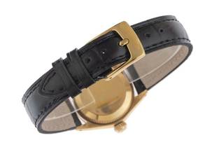 Thumbnail von Rolex Lady-Datejust Ref.6527 1967 Box&Beschreibung sehr gut Vintage Datejust Lady Rindengravur open 6/9 18kt Gelbgold