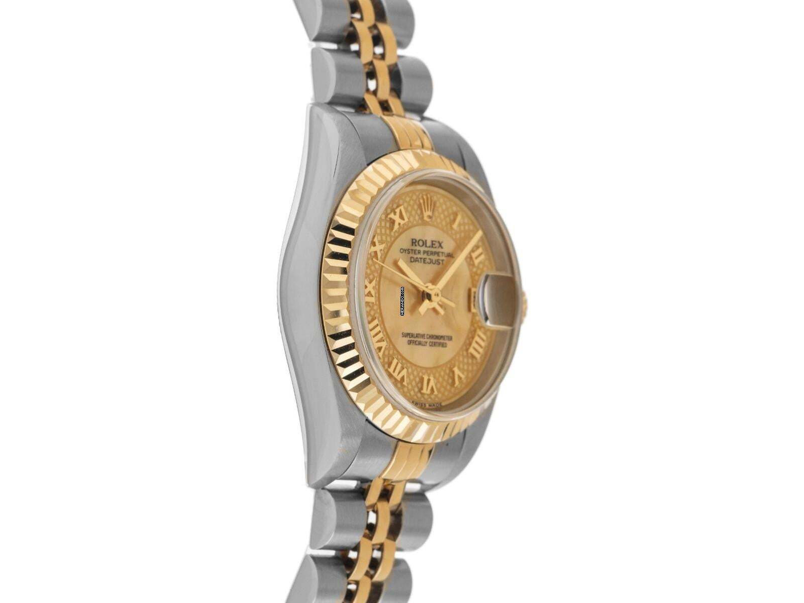 Thumbnail von Rolex Lady-Datejust Ref.79173 2002 Full Set sehr gut Vintage Datejust Lady Perlmutt