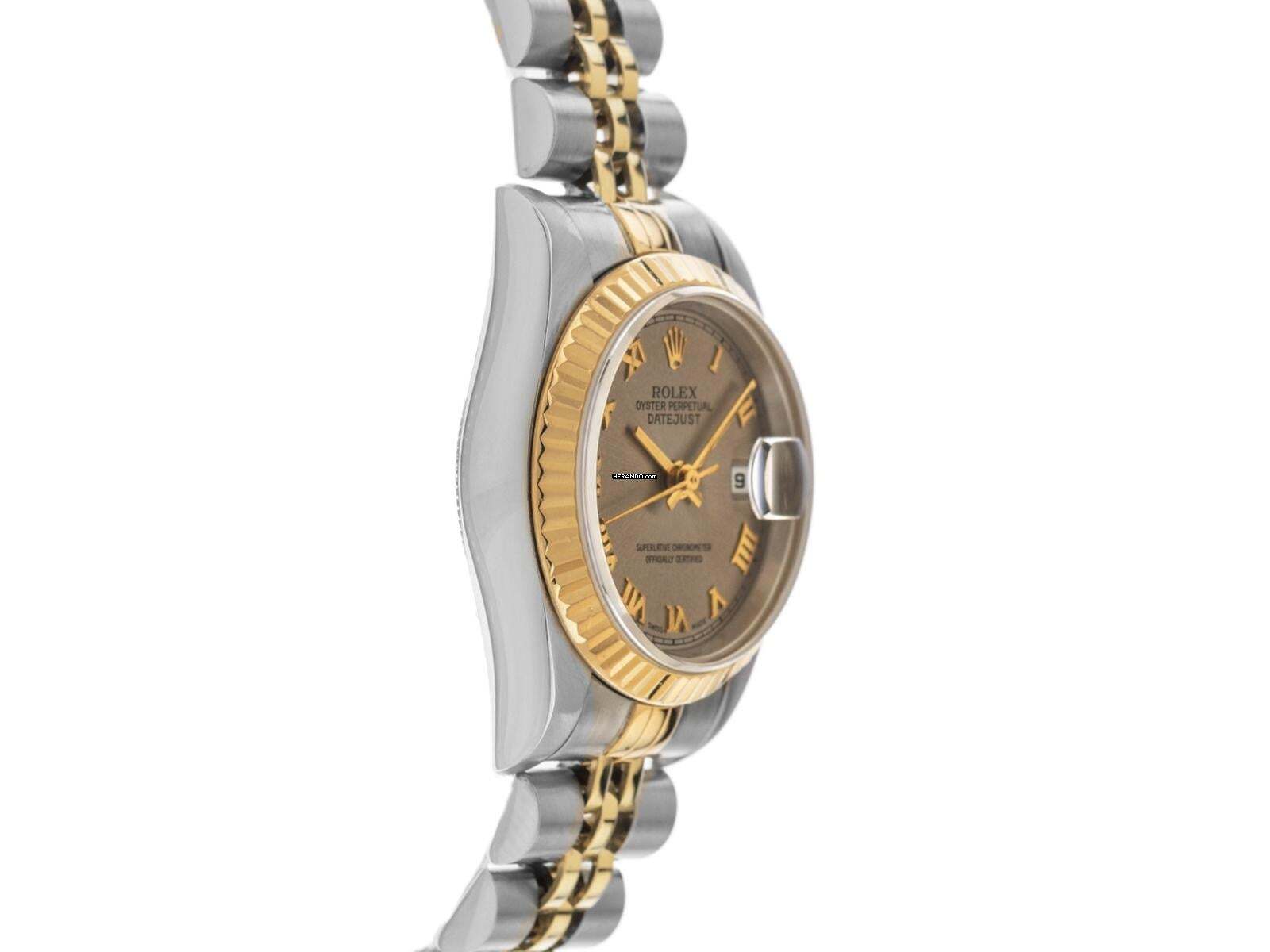 Thumbnail von Rolex Lady-Datejust Ref.79173 1998 Full Set sehr gut Vintage Datejust Lady Rhodium