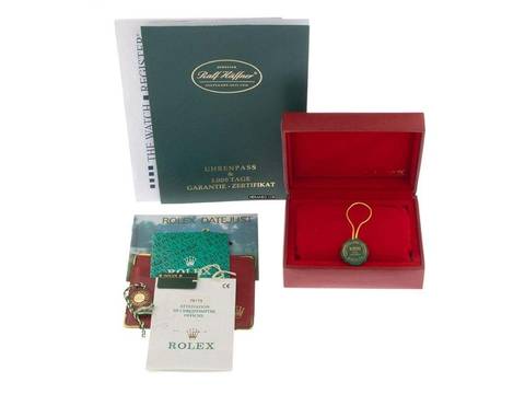  Rolex Lady-Datejust Ref.79173 1998 Full Set sehr gut Vintage Datejust Lady Rhodium 