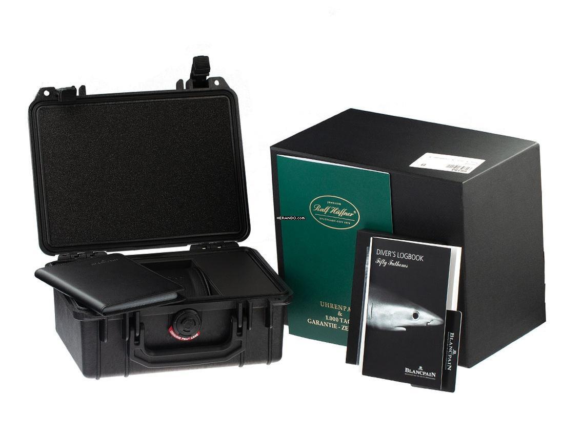 Thumbnail von Blancpain Fifty Fathoms Bathyscaphe Ref.5054 1110 71S Full Set Ungetragen Fifty Fathoms Bathyscaphe Quantième Complet Phases de Lune