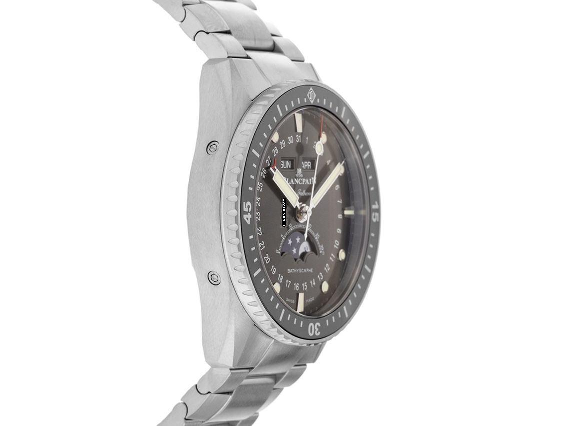 Thumbnail von Blancpain Fifty Fathoms Bathyscaphe Ref.5054 1110 71S Full Set Ungetragen Fifty Fathoms Bathyscaphe Quantième Complet Phases de Lune