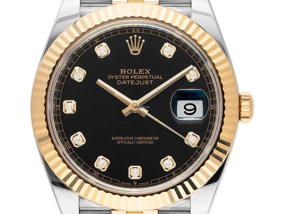  Rolex Datejust 41 Diamanten Ref.126333 2021 Full Set wie Neu Datejust Diamanten 