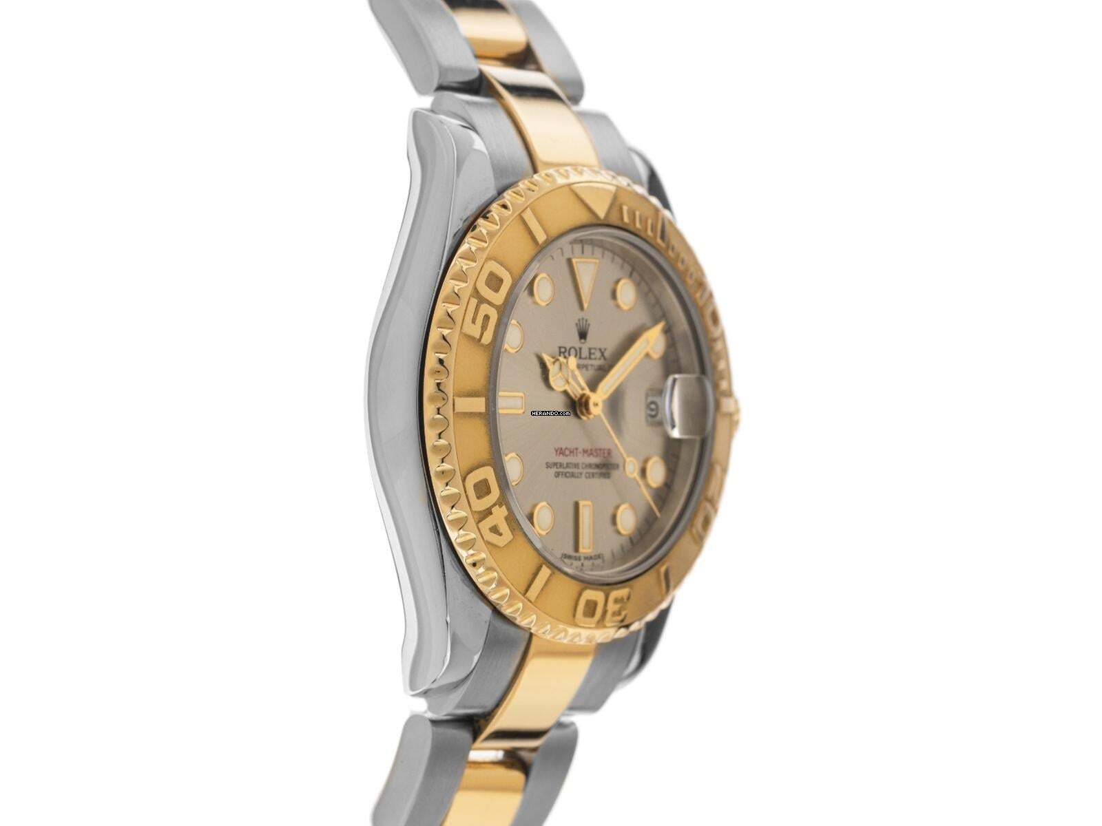 Thumbnail von Rolex Yacht-Master Medium Ref.68623 1996 Box&Beschreibung sehr gut Vintage Yacht-Master Medium open 6/9