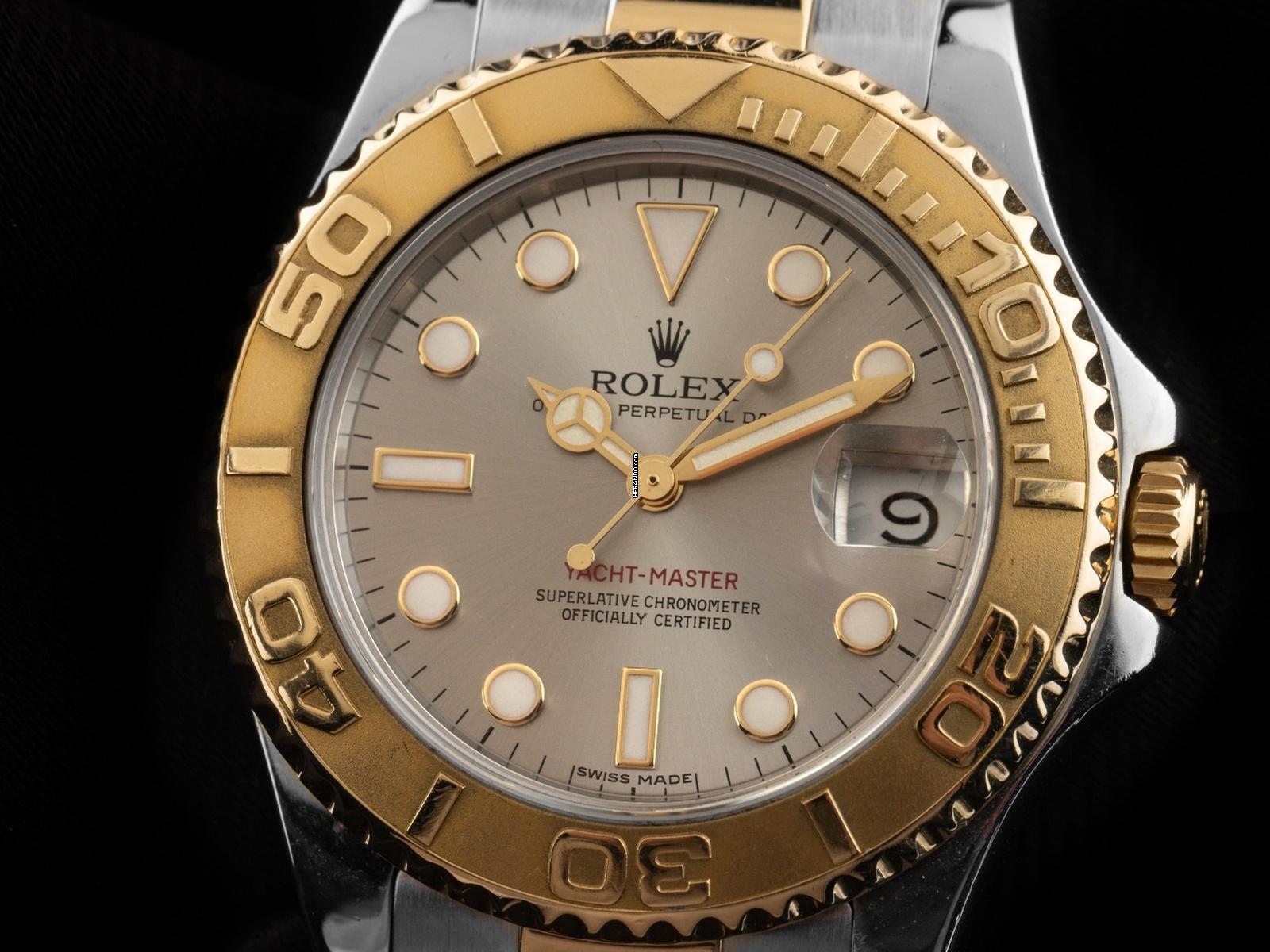 Thumbnail von Rolex Yacht-Master Medium Ref.68623 1996 Box&Beschreibung sehr gut Vintage Yacht-Master Medium open 6/9