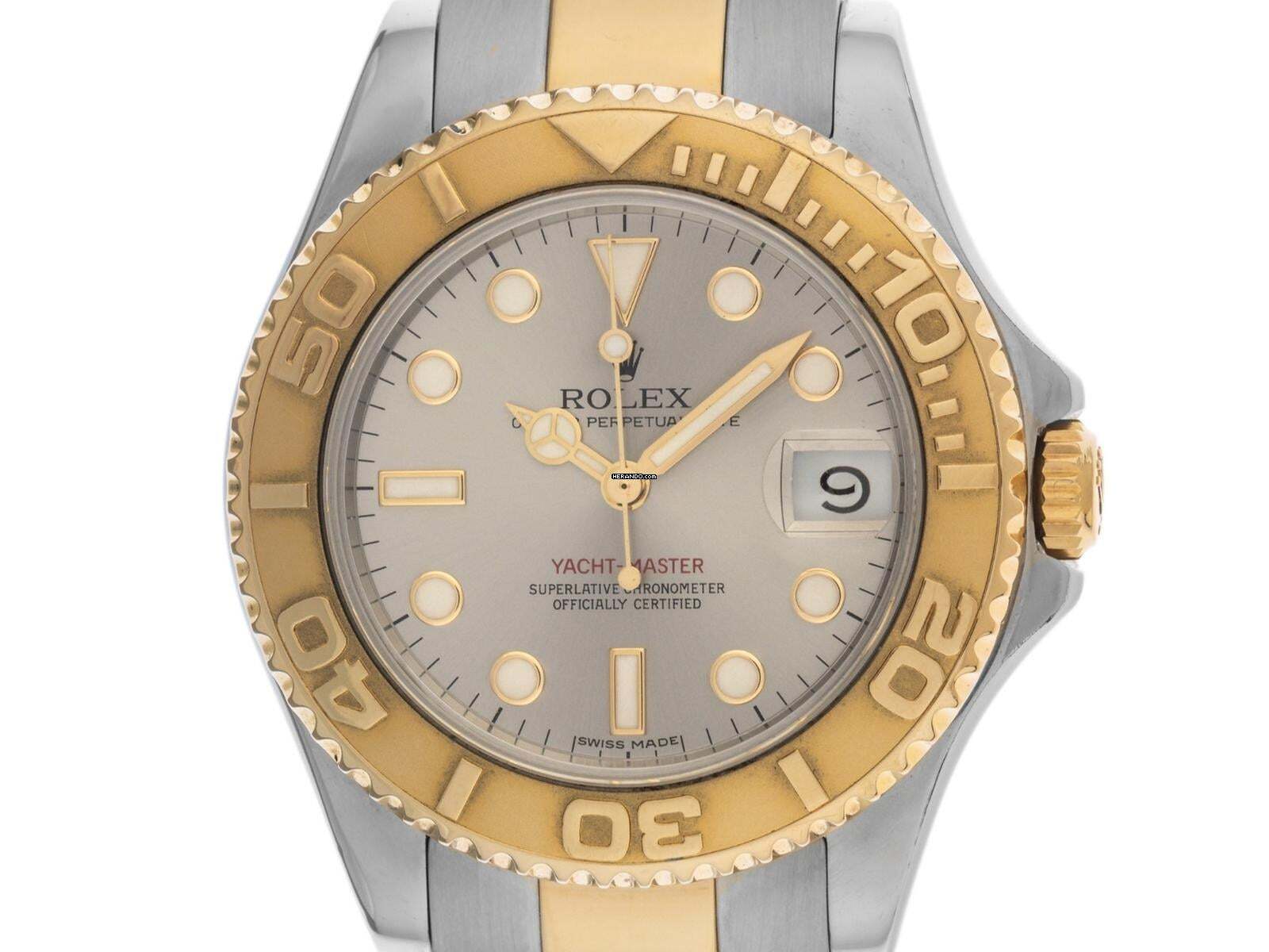 Rolex Yacht-Master Medium Ref.68623 1996 Box&Beschreibung sehr gut Vintage Yacht-Master Medium open 6/9