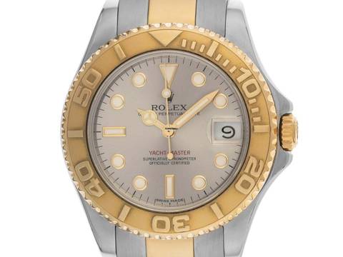  Rolex Yacht-Master Medium Ref.68623 1996 Box&Beschreibung sehr gut Vintage Yacht-Master Medium open 6/9 