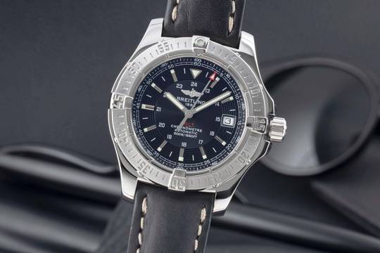  Breitling Colt Automatic 500M Black Dial Edelstahl Automatik Herrenuhr Ref. A17380 