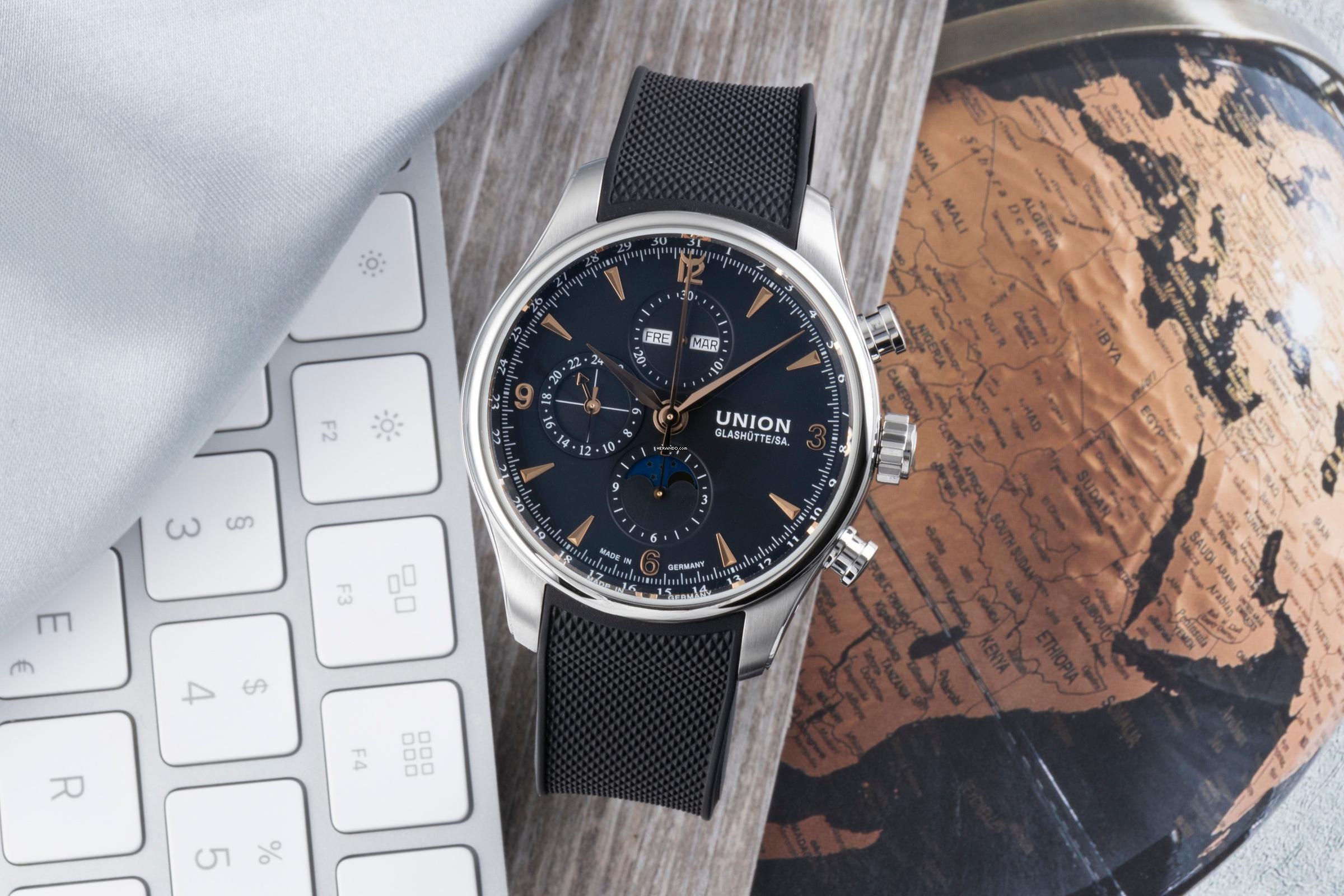 Thumbnail von Union Glashütte Belisar Chronographe en acier automatique réf. D0094251705701 boîte