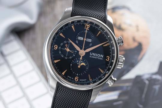 Union Glashütte Belisar Chronograph Çelik Otomatik Ref. D0094251705701 Kutu