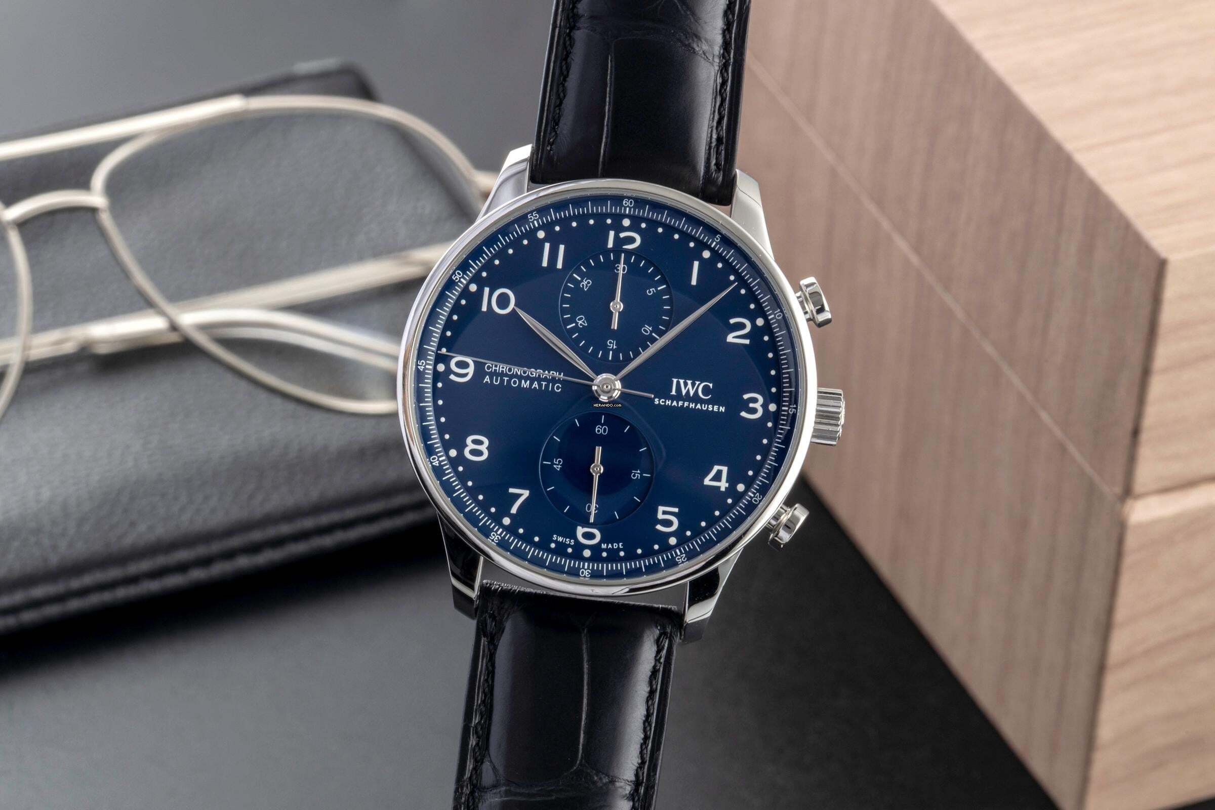 IWC Portugieser Cronógrafo Edición Limitada 150 Años Automático Ref IW371601 B&P