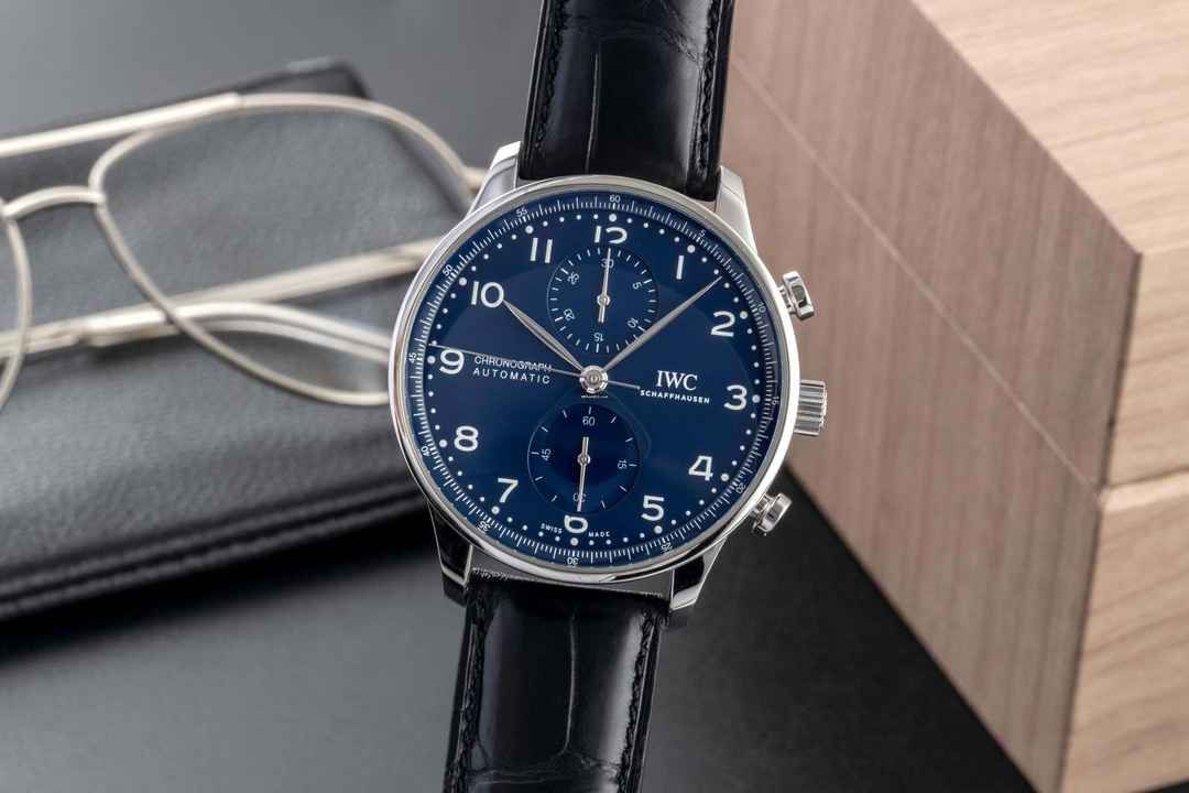 IWC ポルトギーゼ クロノグラフ 限定版 150周年 自動巻き Ref IW371601 B&P