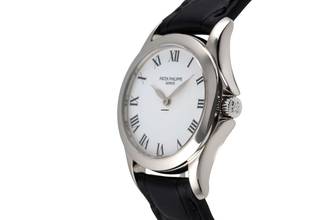 Thumbnail von Patek Philippe Calatrava 18k (0,750) Weissgold Handaufzug Damenuhr Ref. 4905