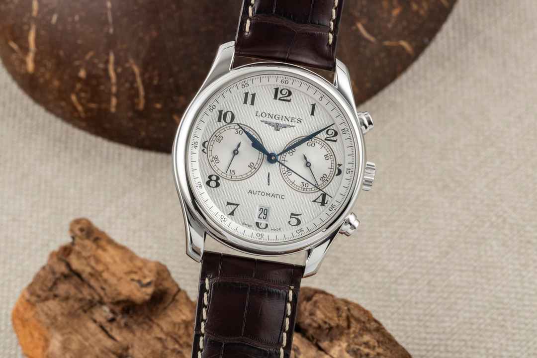 Longines Master Collection Chronograph in acciaio automatico Ref L2.629.4 B&P 2008