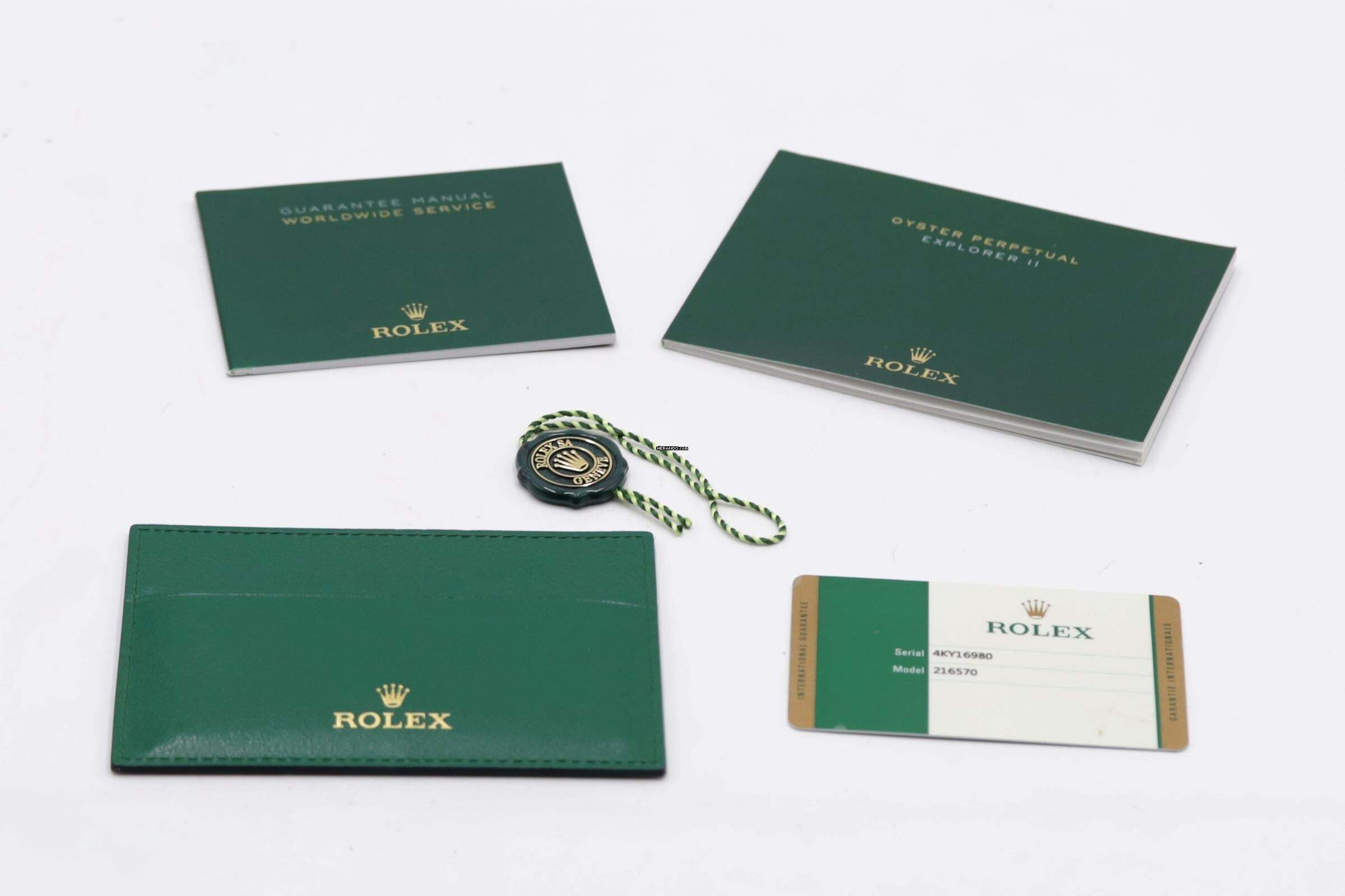 Thumbnail von Rolex Explorer II Black Dial Edelstahl Automatik Herrenuhr Ref. 216570 B&P 2016