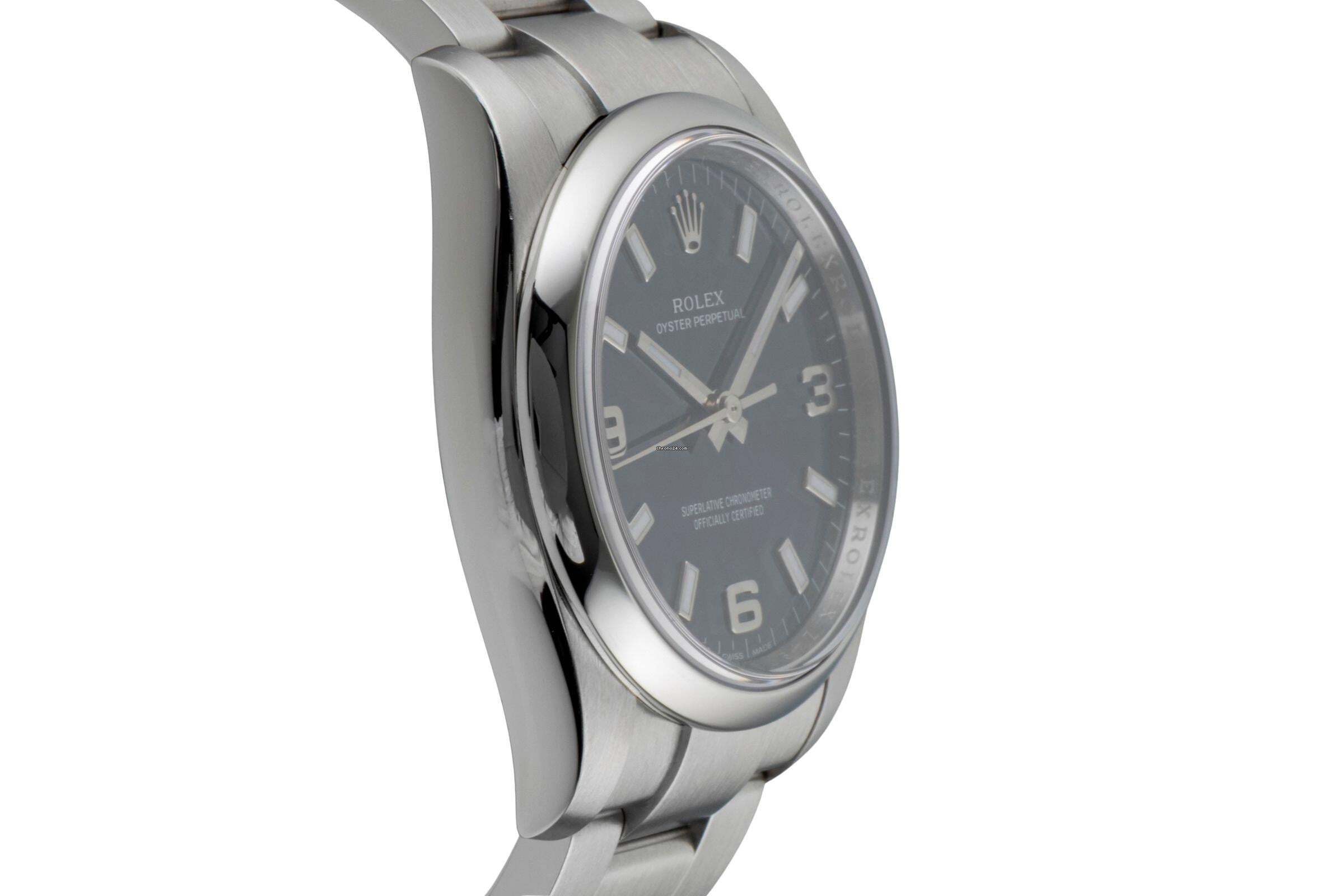 Thumbnail von Rolex Air King 34 Blue Dial Oyster Edelstahl Automatik Ref. 114200