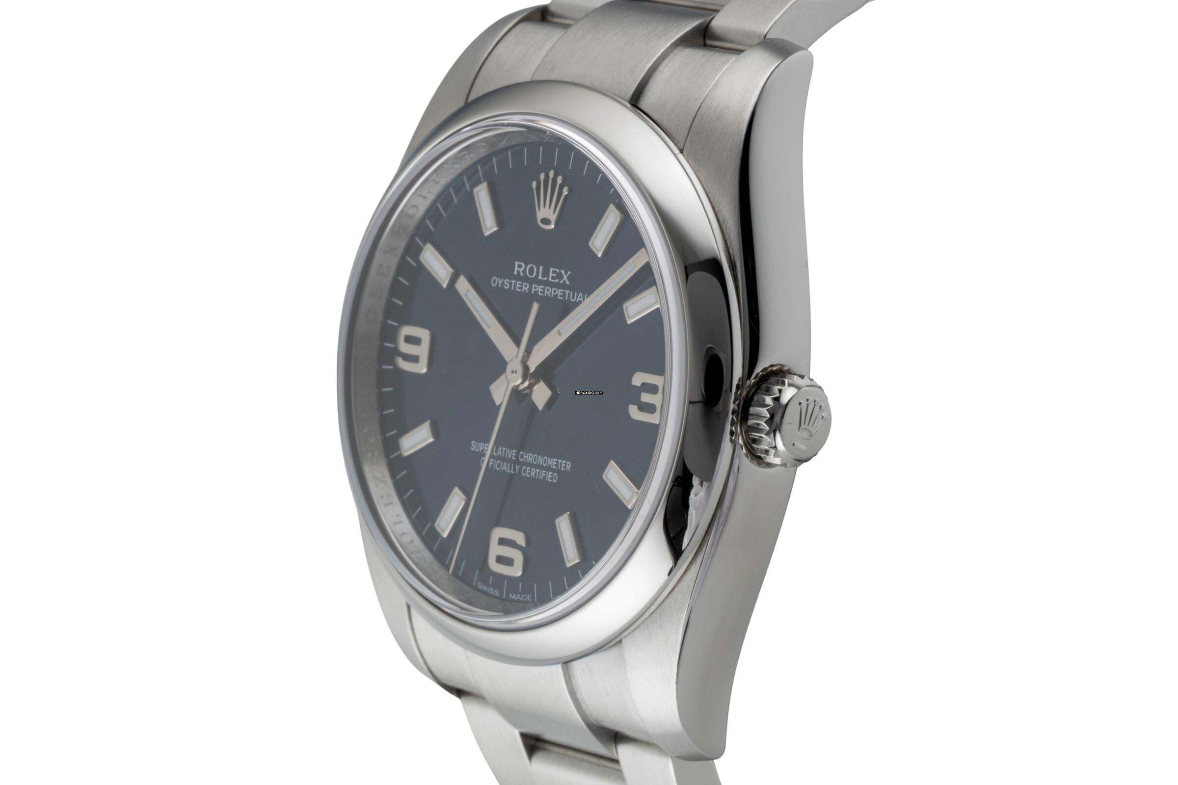 Thumbnail von Rolex Air King 34 Blue Dial Oyster Edelstahl Automatik Ref. 114200