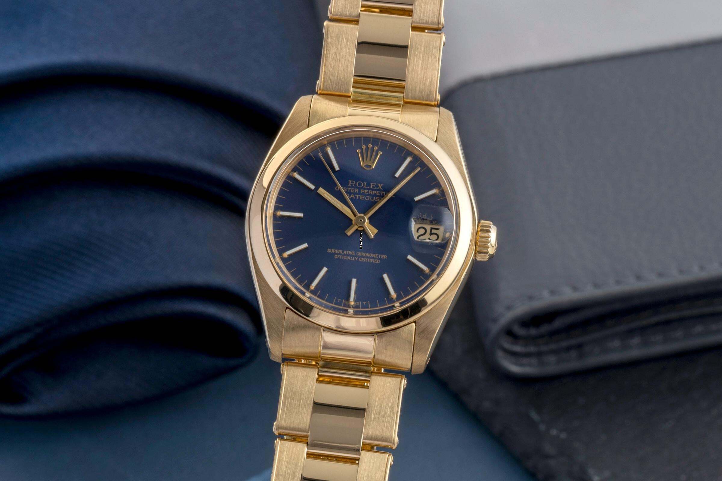  Rolex Datejust 31 18K Gold (0,750) Stahl Automatik Damenuhr Ref. 6824 Klassiker 