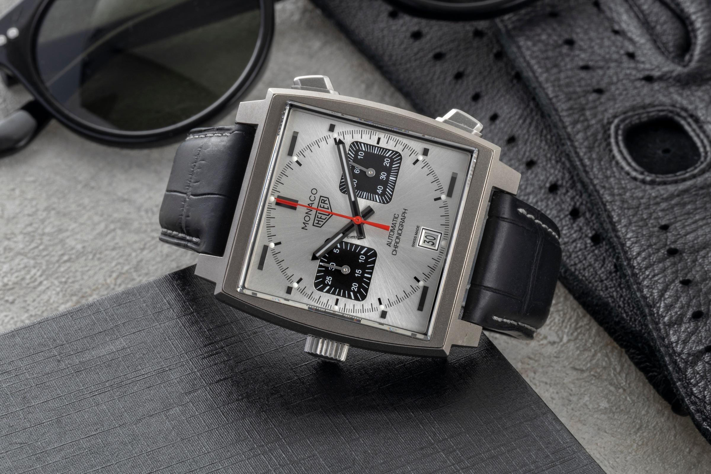 Thumbnail von TAG Heuer Monaco Chronograph Titan Automatik Ref. CAW218B.FC6496 Limited