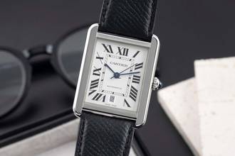 Thumbnail von Cartier Tank Solo XL Edelstahl Automatik Herrenuhr Ref. WSTA0029 B&P
