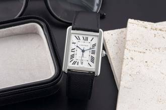 Thumbnail von Cartier Tank Solo XL Edelstahl Automatik Herrenuhr Ref. WSTA0029 B&P