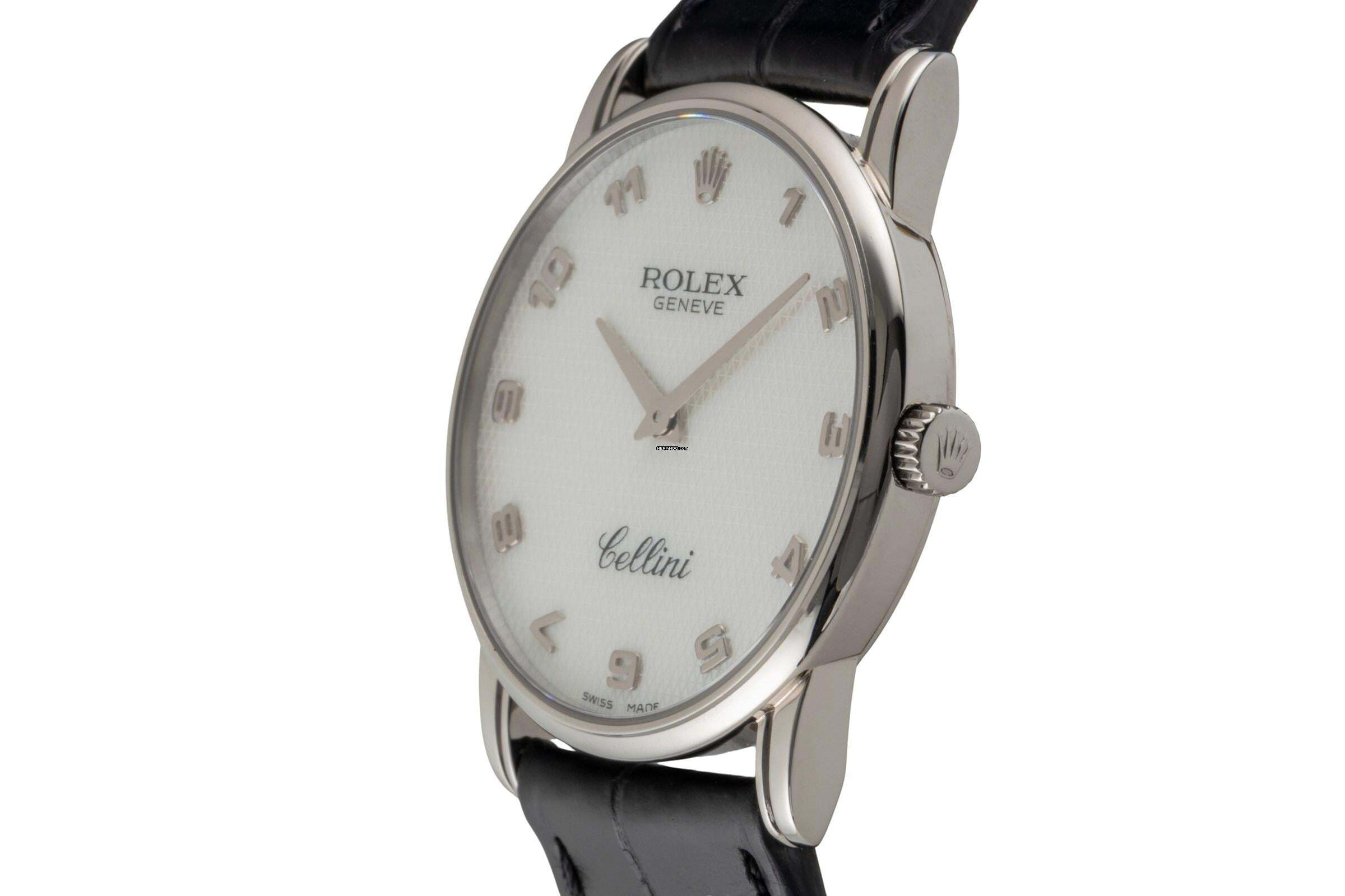 Thumbnail von Rolex Cellini 18k (0,750) Weissgold Handaufzug Herrenuhr Ref. 5116 Klassiker