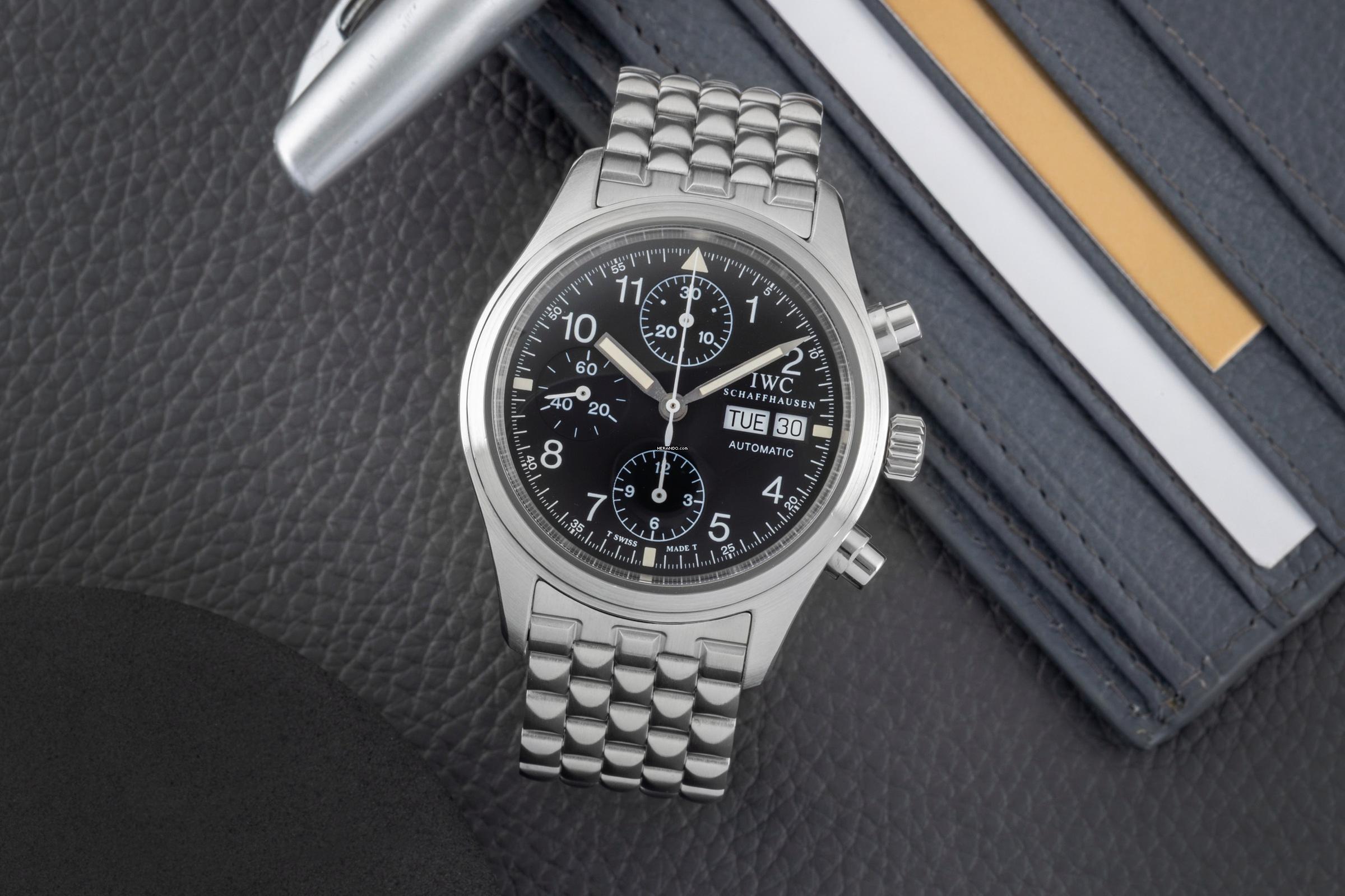 Thumbnail von IWC Fliegeruhr Chronograph Fliegerchronograph Chronograph Stahl Automatik Herrenuhr Ref. IW370607