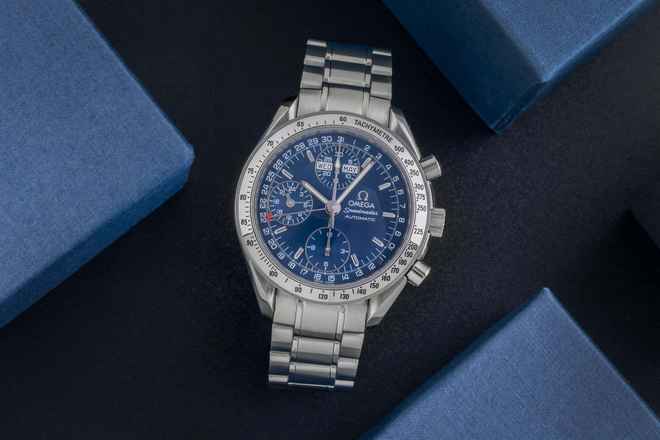  Omega Speedmaster Day Date Chronograph Automatik Edelstahl Ref. 3523.80.00 