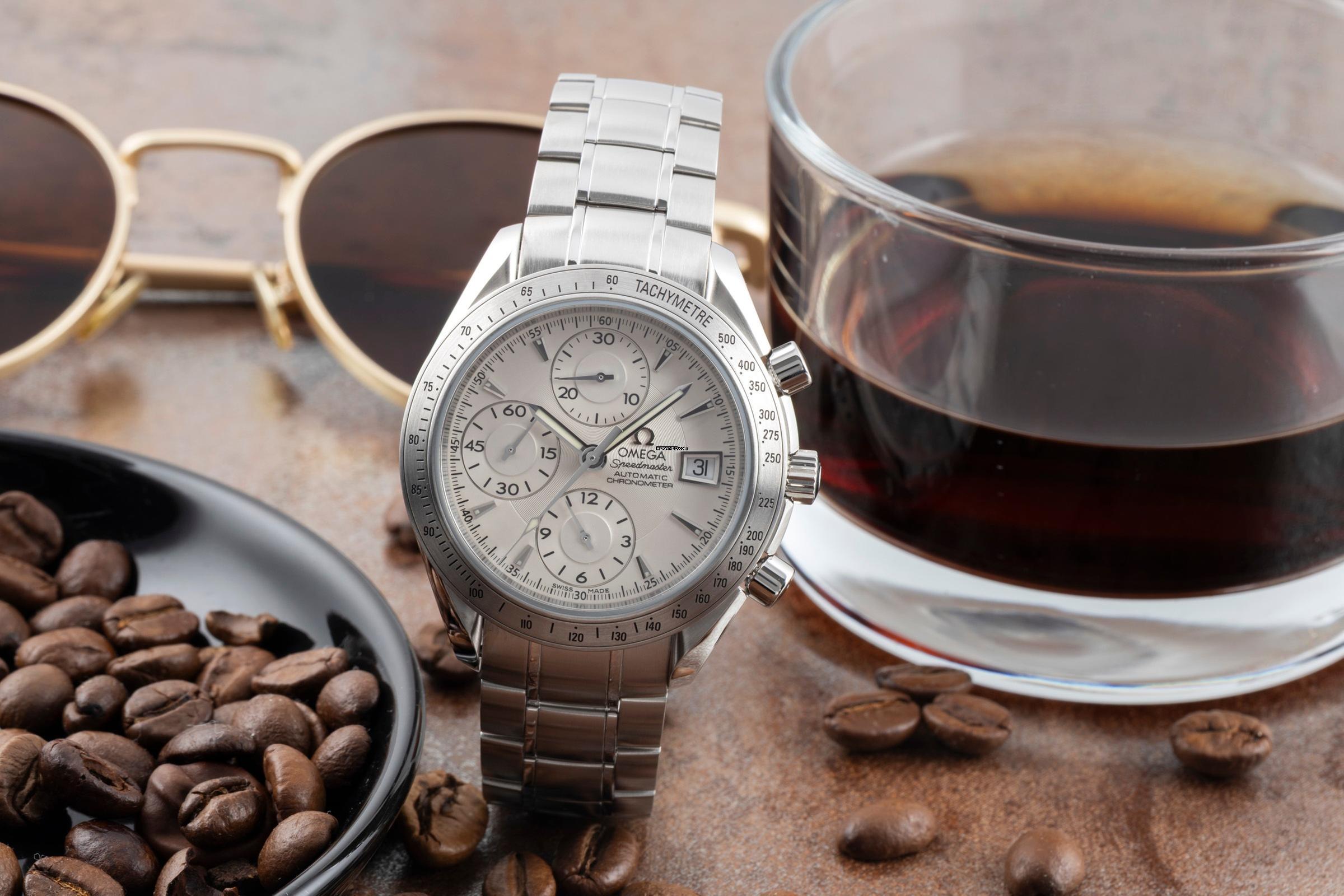 Omega Speedmaster Date Chronograph Stahl Automatik Ref. 3211.30.00