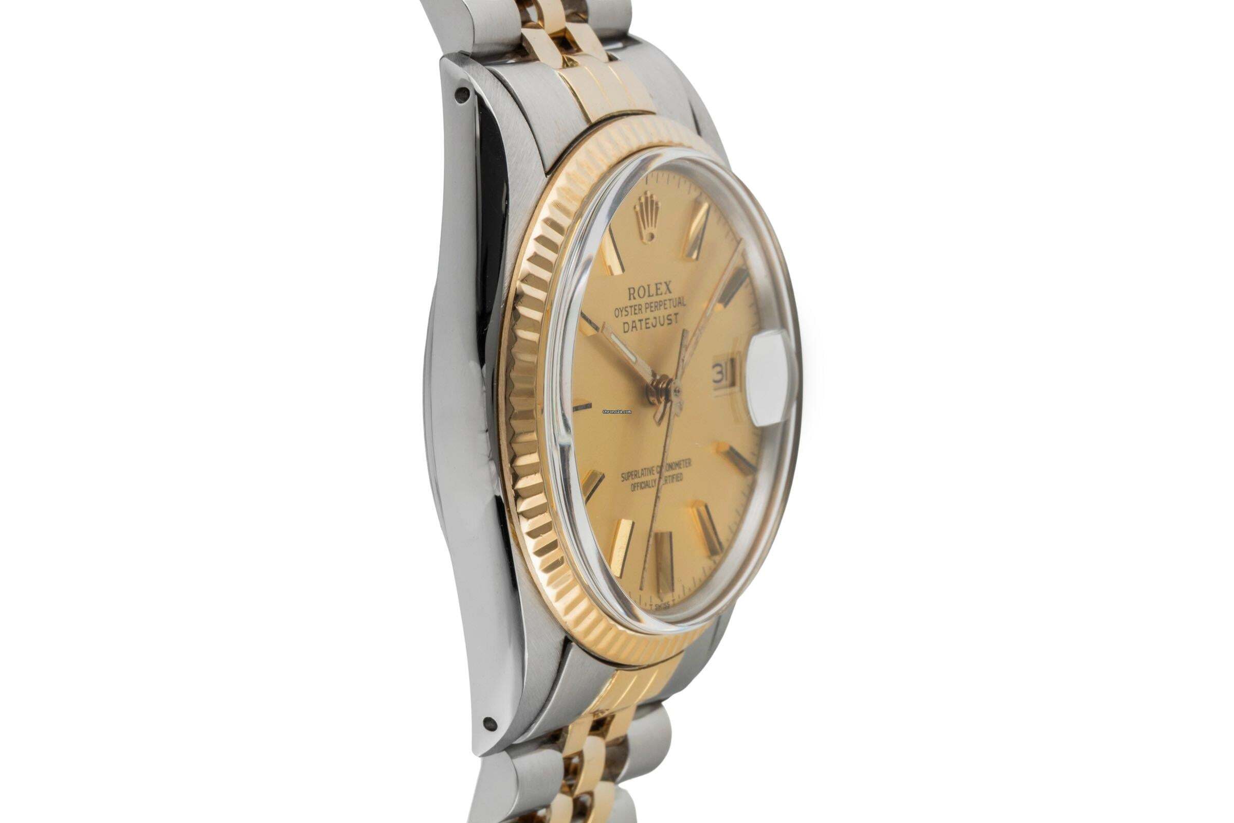 Thumbnail von Rolex Datejust 36 Oyster Perpetual Stahl / Gold Automatik Ref 16013 B&P 1981