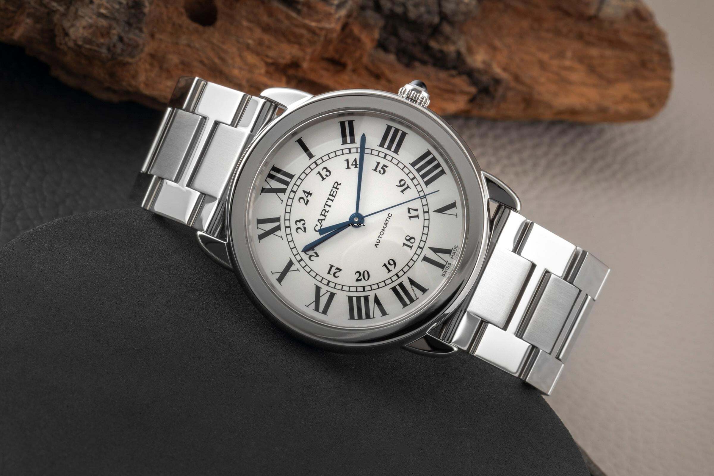 Thumbnail von Cartier Ronde de Cartier Solo De Cartier Automatic Date Steel Men's Watch Ref. WSRN0012